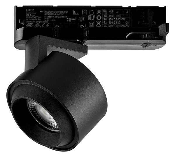 Deko-Light 3-fázové bodové svítidlo Ceres 90, 19 W, 3000 K, černá 707285
