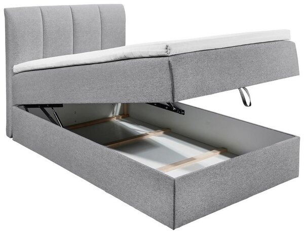 Boxspring postel GRANADA šedá 120x200 cm