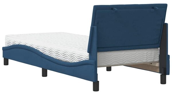 Postel s matrací Hanko modrá 90 x 190 cm textil 3310502