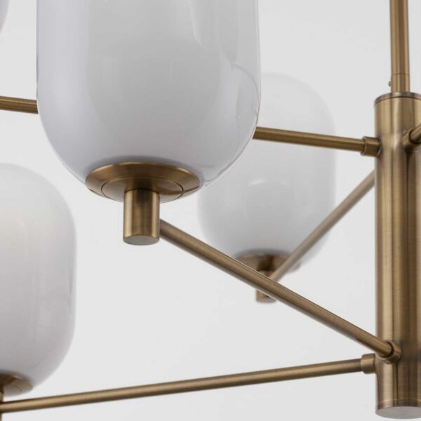 Nova Luce Balor G9 skleněný závěsný lustr 100cm