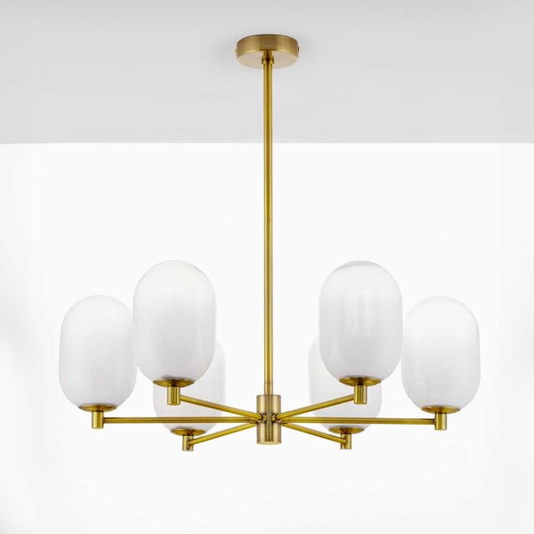 Nova Luce Balor G9 skleněný závěsný lustr 100cm