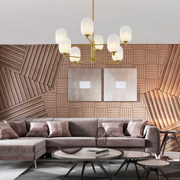 Nova Luce Balor G9 skleněný závěsný lustr 100cm