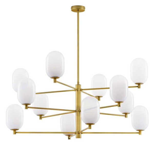 Nova Luce Balor G9 skleněný závěsný lustr 100cm