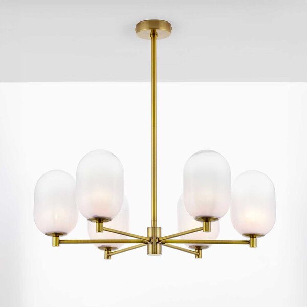 Nova Luce Balor G9 skleněný závěsný lustr 100cm