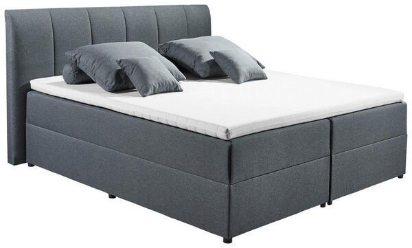 Boxspring postel GRANADA antracitová 180x200 cm