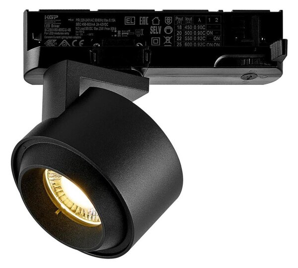 Deko-Light 3-fázové bodové svítidlo Ceres 90, 19 W, 3000 K, černá 707285