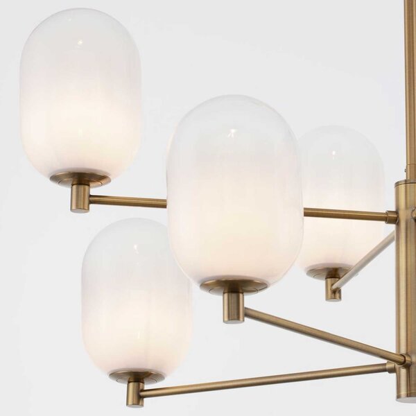 Nova Luce Balor G9 skleněný závěsný lustr 100cm
