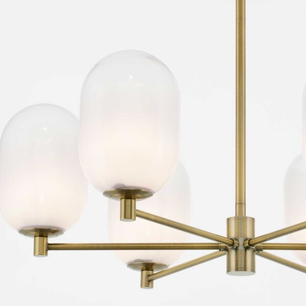 Nova Luce Balor G9 skleněný závěsný lustr 100cm