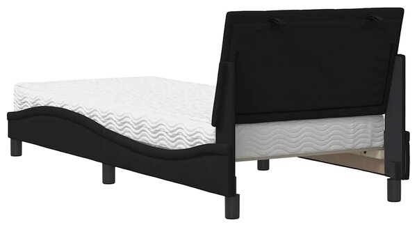 Postel s matrací Hanko černá 80 x 200 cm textil 3310491
