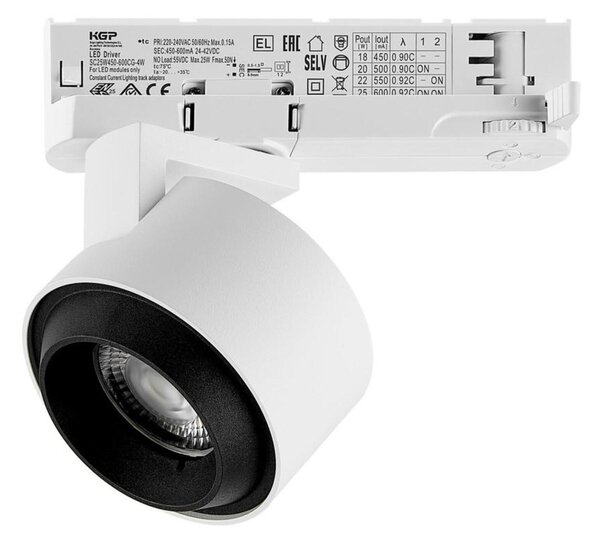 Deko-Light 3-fázové bodové svítidlo Ceres 90, 19 W, 3000 K, bílá 707284
