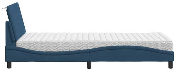 Postel s matrací Hanko modrá 90 x 190 cm textil 3310502