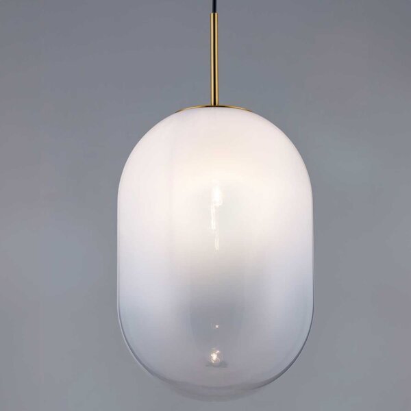 Nova Luce Chrysi E14 skleněné závěsné svítidlo zlaté 180mm