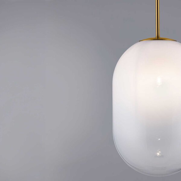 Nova Luce Chrysi E14 skleněné závěsné svítidlo zlaté 180mm