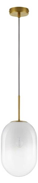 Nova Luce Chrysi E14 skleněné závěsné svítidlo zlaté 180mm