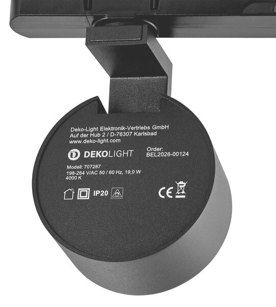 Deko-Light 3-fázové bodové svítidlo Ceres 90, 19 W, 4000 K, černá 707287
