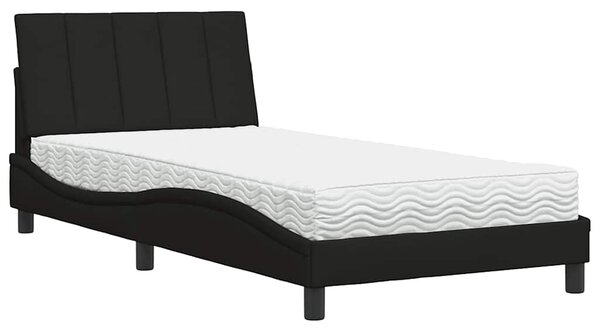 Postel s matrací Hanko černá 100 x 200 cm textil 3310512
