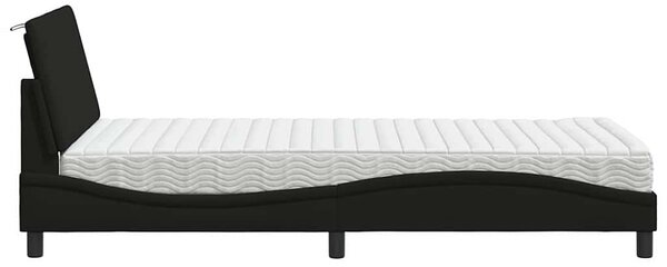 Postel s matrací Hanko černá 100 x 200 cm textil 3310512