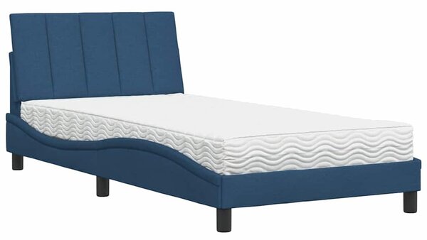 Postel s matrací Hanko modrá 100 x 200 cm textil 3310516
