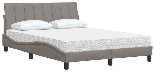Postel s matrací Hanko taupe 120 x 200 cm textil 3310521
