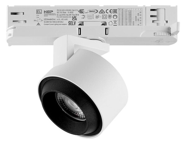 Deko-Light 3-fázové bodové svítidlo Ceres 90, 19 W, DALI, 3000 K, bílá 707296