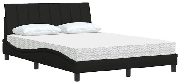 Postel s matrací Hanko černá 120 x 200 cm textil 3310519