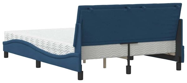 Postel s matrací Hanko modrá 120 x 200 cm textil 3310523