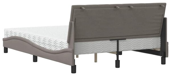 Postel s matrací Hanko taupe 120 x 200 cm textil 3310521