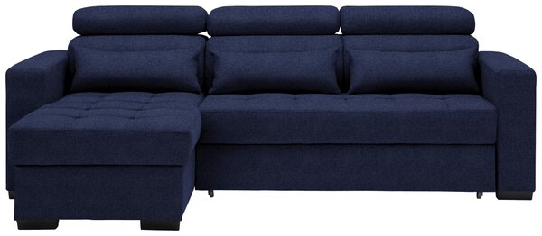 ROHOVÁ SEDAČKA, textil, tmavě modrá Carryhome - Sedací soupravy, Online Only