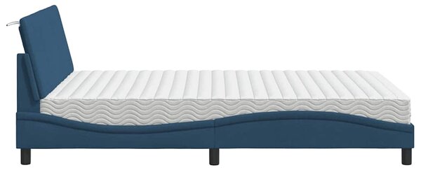 Postel s matrací Hanko modrá 120 x 200 cm textil 3310523