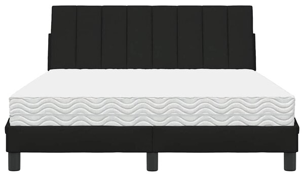Postel s matrací Hanko černá 120 x 200 cm textil 3310519
