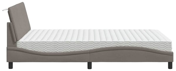 Postel s matrací Hanko taupe 120 x 200 cm textil 3310521