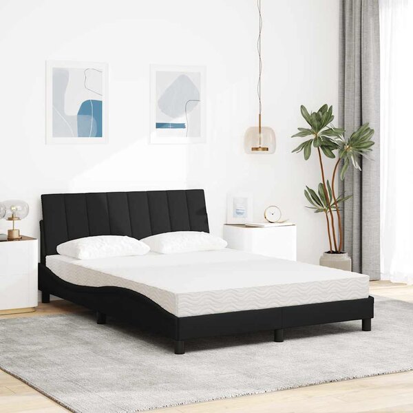 Postel s matrací Hanko černá 120 x 200 cm textil 3310519