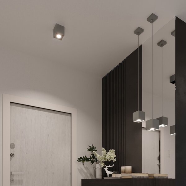 Sollux Lighting Závěsné svítidlo QUAD 1 šedé