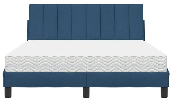 Postel s matrací Hanko modrá 120 x 200 cm textil 3310523