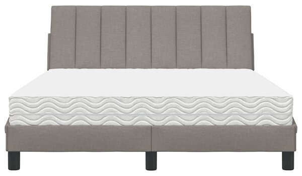 Postel s matrací Hanko taupe 120 x 200 cm textil 3310521