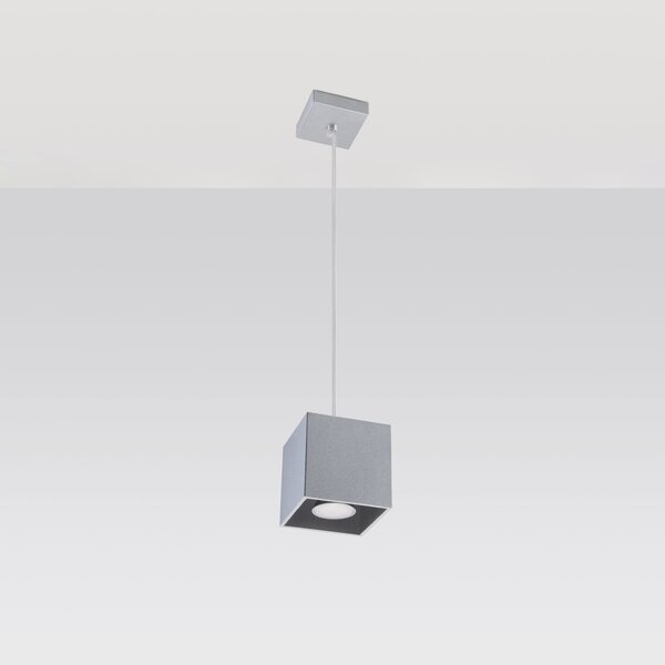 Sollux Lighting Závěsné svítidlo QUAD 1 šedé