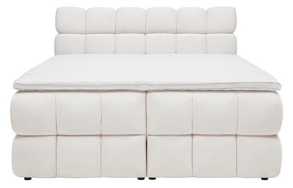 Boxspring postel BUBBLE BOX 160/200 cm, krémová