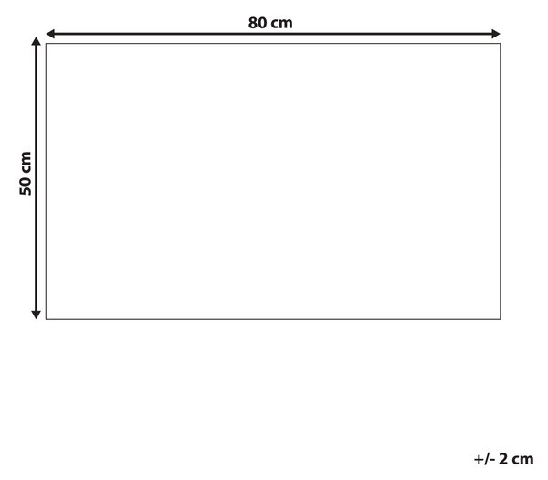 Rohožka NUNIVAK Přírodní 50 x 80 cm Kokosové vlákno