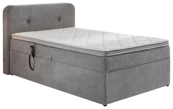 POSTEL BOXSPRING, 100/200 cm, světle šedá Carryhome - Postele s úložným prostorem, Online Only