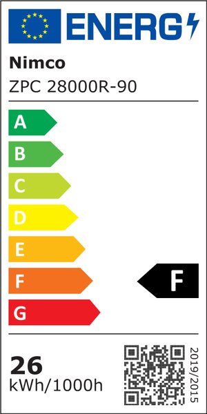 Nimco černé kulaté zrcadlo do koupelny s osvětlením 60 cm ZPC 28000R-90