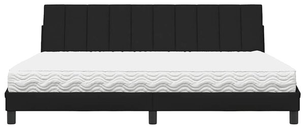 Postel s matrací Hanko černá 200 x 200 cm textil 3310554