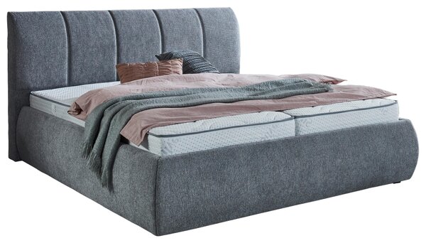 ČALOUNĚNÁ POSTEL, 180/200 cm, barvy stříbra Carryhome - Manželské postele, Online Only