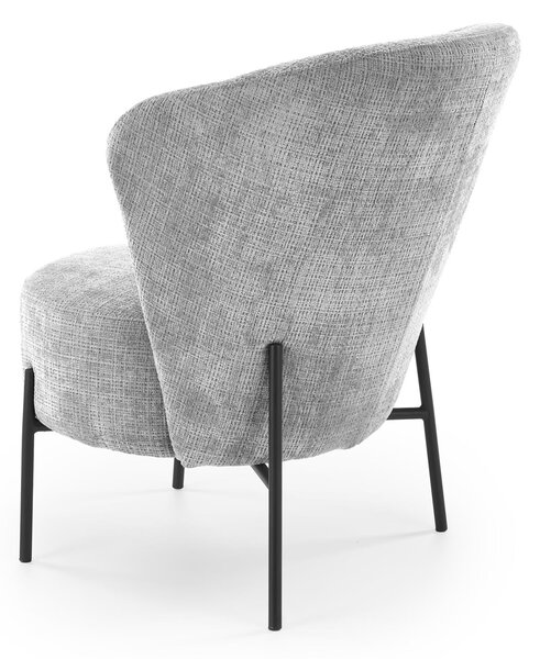 HALMAR Čalouněné designové křeslo CEZAR šedé