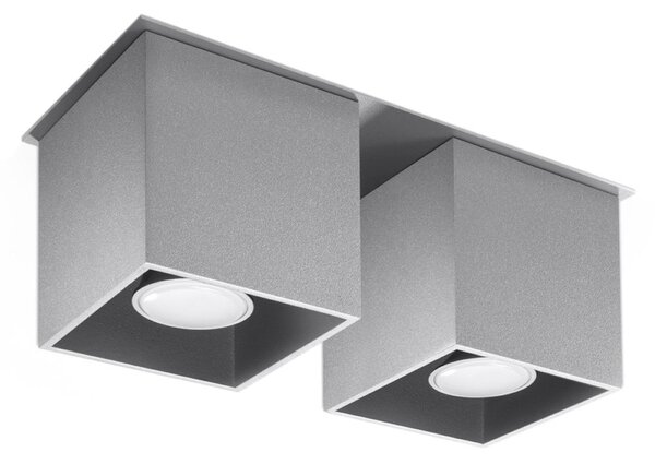 Sollux Lighting Stropní svítidlo QUAD 2 šedé