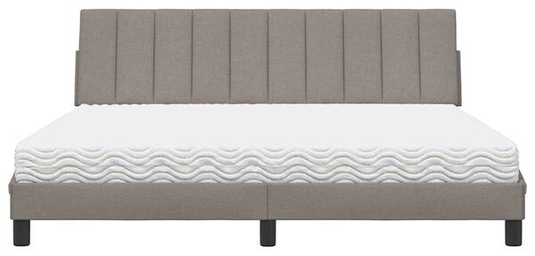 Postel s matrací Hanko taupe 180 x 200 cm textil 3310549