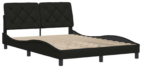 Rám postele bez matrace černý 120 x 200 cm textil 3310589