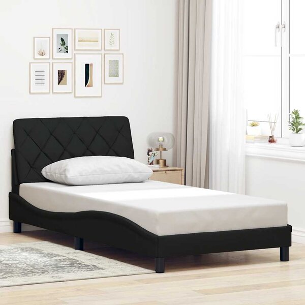 Rám postele bez matrace černý 100 x 200 cm textil 3310582