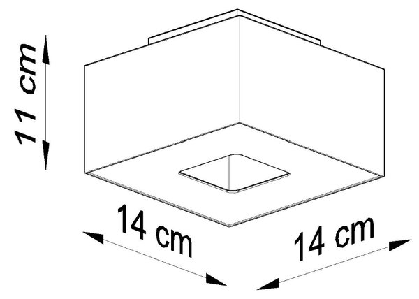 Sollux Lighting Stropní svítidlo MONO 1 černé