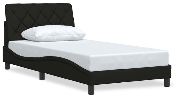 Rám postele bez matrace černý 100 x 200 cm textil 3310582
