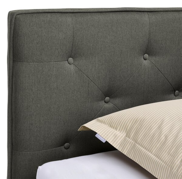 ČALOUNĚNÁ POSTEL, 180/200 cm, tmavě šedá Carryhome - Manželské postele, Online Only